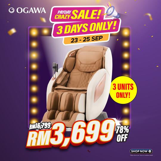 [Apply Code: 2GT20] Ogawa Retreax Ionic Contemporary Massage Chair*